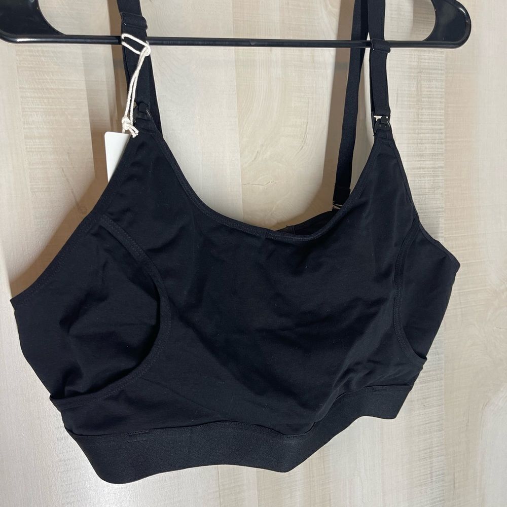 Lupantte black nursing bra, pumping bra new with tags size 2XL‎